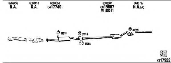 WALKER FO80550 Система випуску ОГ