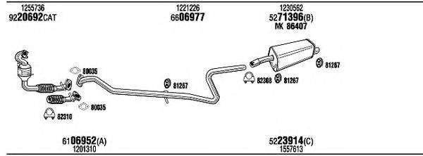 WALKER FOK16626A Система випуску ОГ