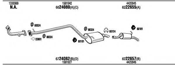 WALKER FOK17783AA Система випуску ОГ