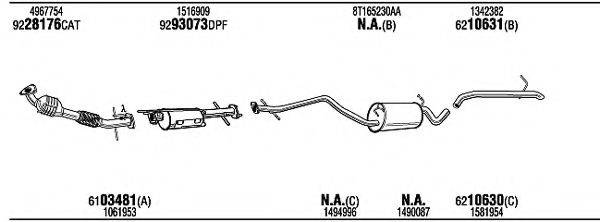 WALKER FOK17783DA Система випуску ОГ