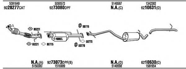 WALKER FOK17783EB Система випуску ОГ