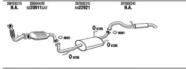 WALKER KI26001 Система випуску ОГ