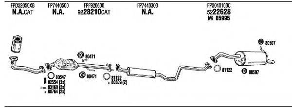 WALKER MA25003 Система випуску ОГ