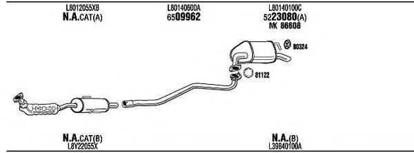 WALKER MAT16684 Система випуску ОГ