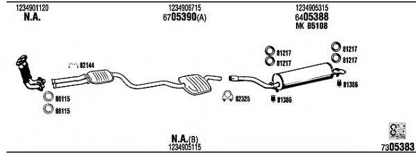 WALKER MB33704A Система випуску ОГ