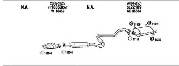 WALKER NI65075B Система випуску ОГ