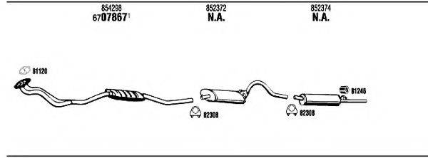 WALKER OP52504 Система випуску ОГ