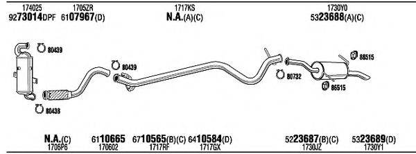 WALKER PEH24532BC Система випуску ОГ