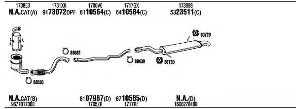 WALKER PEK05291BB Система випуску ОГ