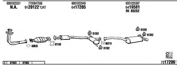 WALKER RE19059 Система випуску ОГ