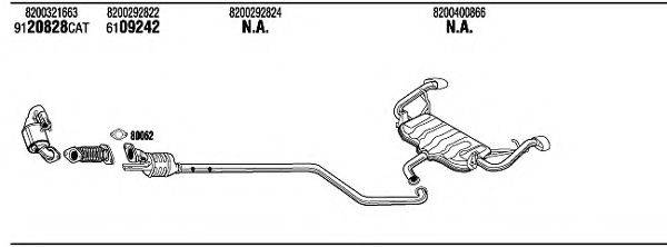 WALKER RE27004 Система випуску ОГ