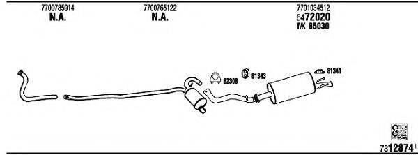 WALKER RE71125 Система випуску ОГ