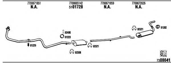 WALKER RE94011 Система випуску ОГ