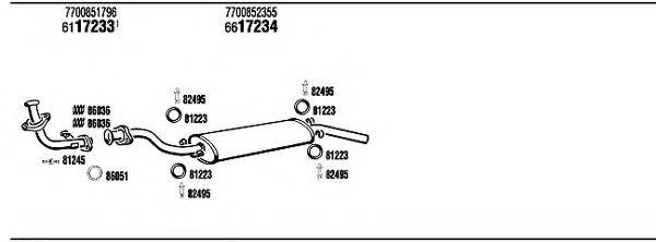 WALKER RE94111 Система випуску ОГ