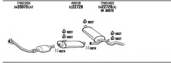 WALKER RE94129A Система випуску ОГ