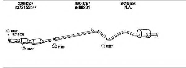 WALKER REK05853AB Система випуску ОГ