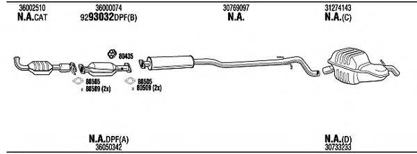 WALKER VOH24438A Система випуску ОГ