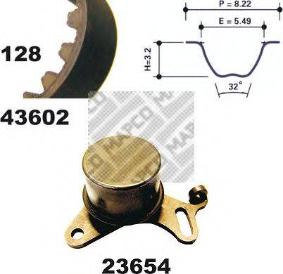 MAPCO 23602 Комплект ременя ГРМ