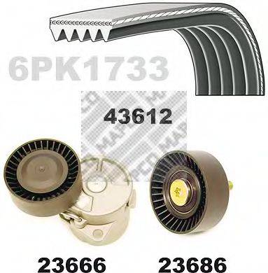 MAPCO 23613 Полікліновий ремінний комплект