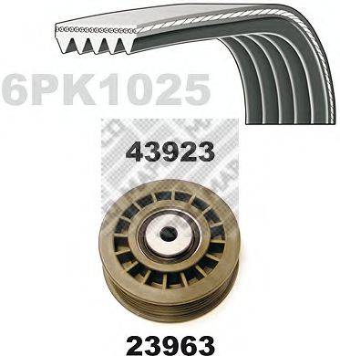 MAPCO 23923 Полікліновий ремінний комплект