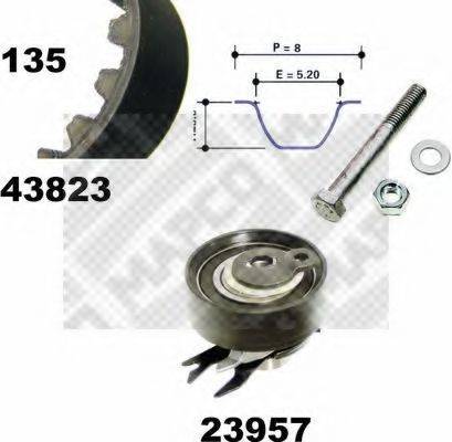 MAPCO 23823 Комплект ременя ГРМ