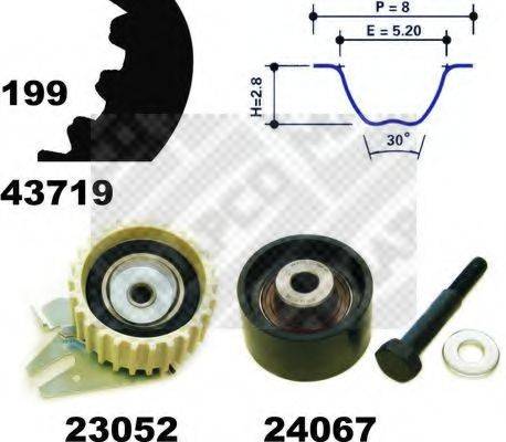 MAPCO 23719 Комплект ременя ГРМ