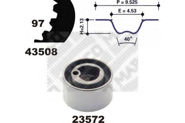 MAPCO 23508 Комплект ременя ГРМ