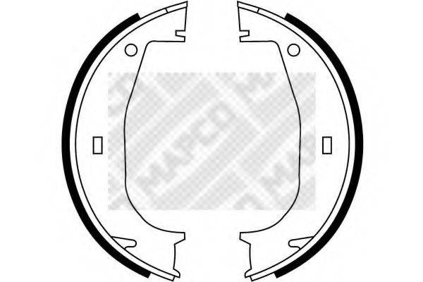 MAPCO 8866 Комплект гальмівних колодок