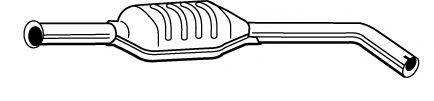 FONOS 611641 Середній глушник вихлопних газів