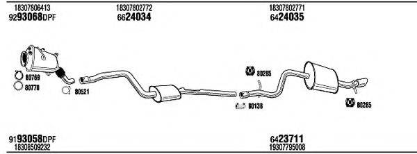 FONOS BWH53615BA Система випуску ОГ