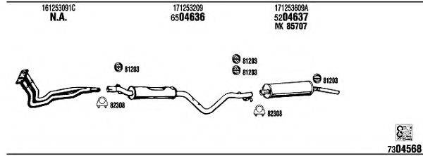 FONOS VW35160 Система випуску ОГ