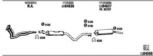 FONOS VW35170A Система випуску ОГ