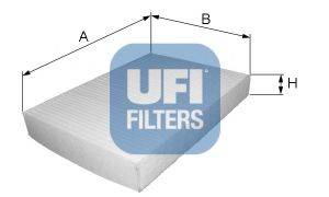 UFI 5312400 Фільтр, повітря у внутрішньому просторі