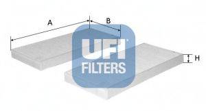 UFI 5315400 Фільтр, повітря у внутрішньому просторі