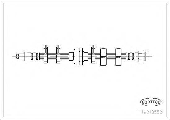 CORTECO 19018558 Гальмівний шланг