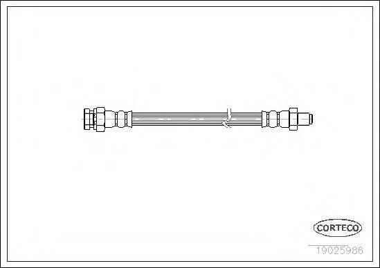 CORTECO 19025986 Гальмівний шланг