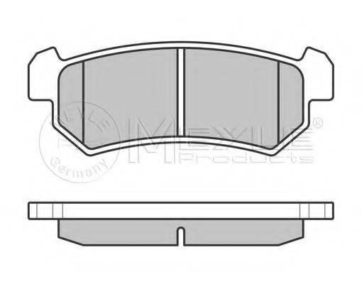 MEYLE 0252407114 Комплект гальмівних колодок, дискове гальмо