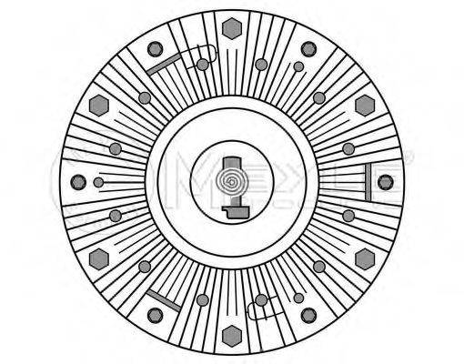 MEYLE 0342340016 Зчеплення, вентилятор радіатора