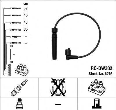 NGK 8276 Комплект дротів запалювання