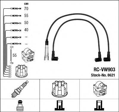 NGK 8621 Комплект дротів запалювання