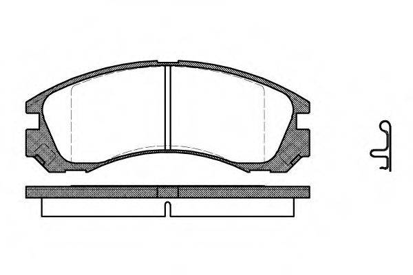 ROADHOUSE 235422 Комплект гальмівних колодок, дискове гальмо