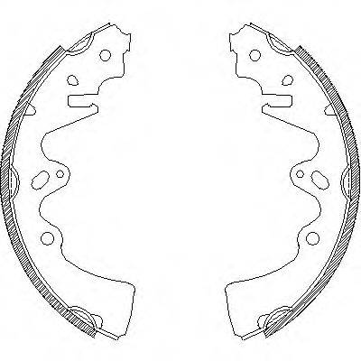 ROADHOUSE 434800 Комплект гальмівних колодок