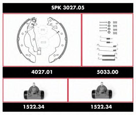 ROADHOUSE SPK302705 Комплект гальм, барабанний гальмівний механізм