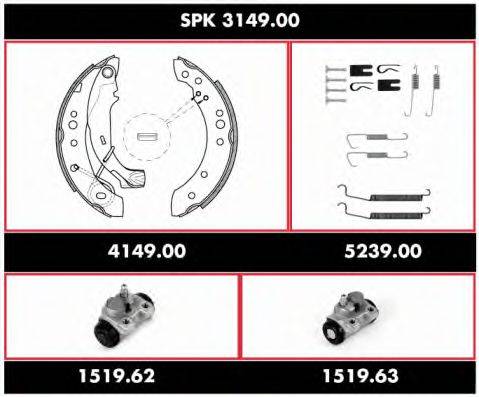 ROADHOUSE SPK314900 Комплект гальм, барабанний гальмівний механізм