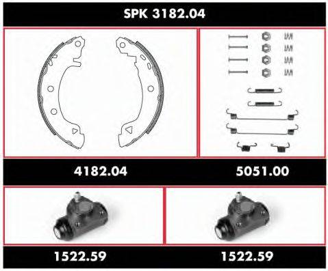 ROADHOUSE SPK318204 Комплект гальм, барабанний гальмівний механізм