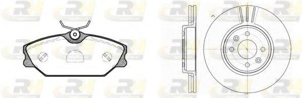 ROADHOUSE 820802 Комплект гальм, дисковий гальмівний механізм