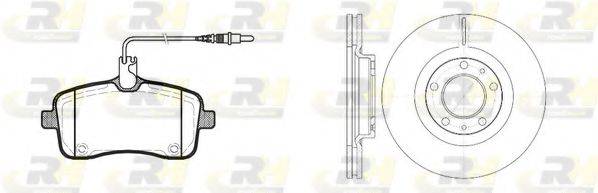 ROADHOUSE 8110200 Комплект гальм, дисковий гальмівний механізм
