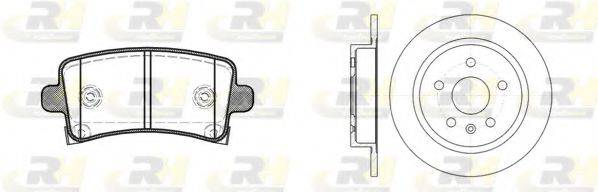 ROADHOUSE 8138800 Комплект гальм, дисковий гальмівний механізм
