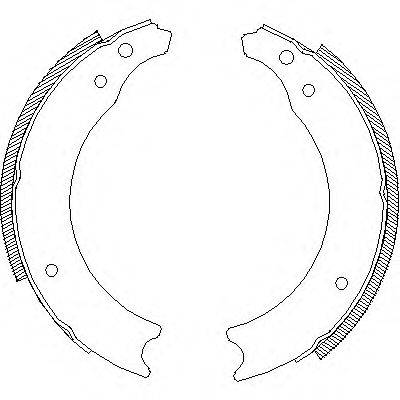 REMSA 400200 Комплект гальмівних колодок
