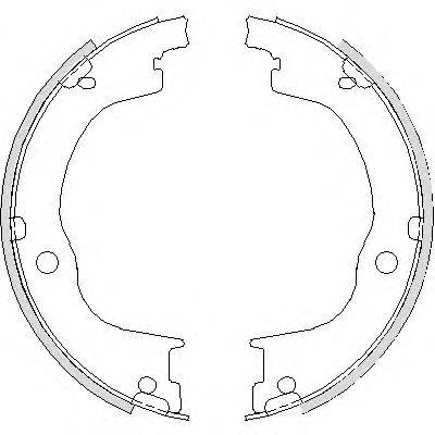 REMSA 474900 Комплект гальмівних колодок, стоянкова гальмівна система